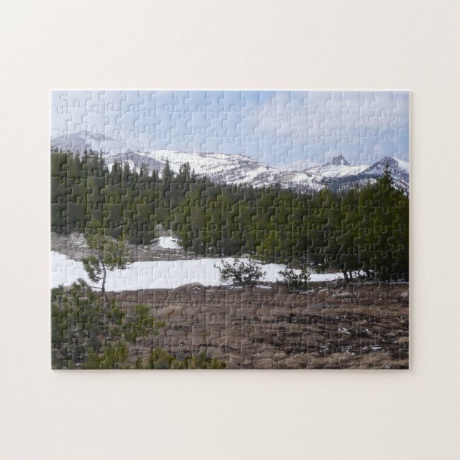 Sierra Nevada Mountains and Snow at Yosemite Jigsaw Puzzle (Horizontal)