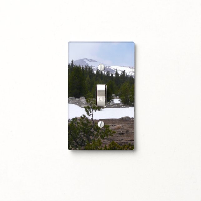 Sierra Nevada Mountains and Snow at Yosemite Light Switch Cover (In Situ)
