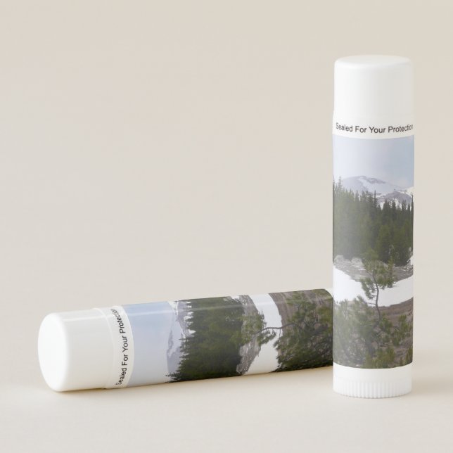 Sierra Nevada Mountains and Snow at Yosemite Lip Balm (Front)