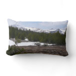 Sierra Nevada Mountains and Snow at Yosemite Lumbar Pillow