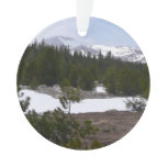 Sierra Nevada Mountains and Snow at Yosemite Ornament