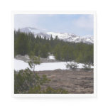 Sierra Nevada Mountains and Snow at Yosemite Paper Napkins