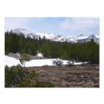 Sierra Nevada Mountains and Snow at Yosemite Photo Print