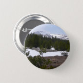 Sierra Nevada Mountains and Snow at Yosemite Pinback Button (Front & Back)