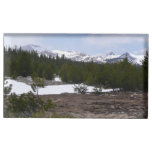 Sierra Nevada Mountains and Snow at Yosemite Place Card Holder
