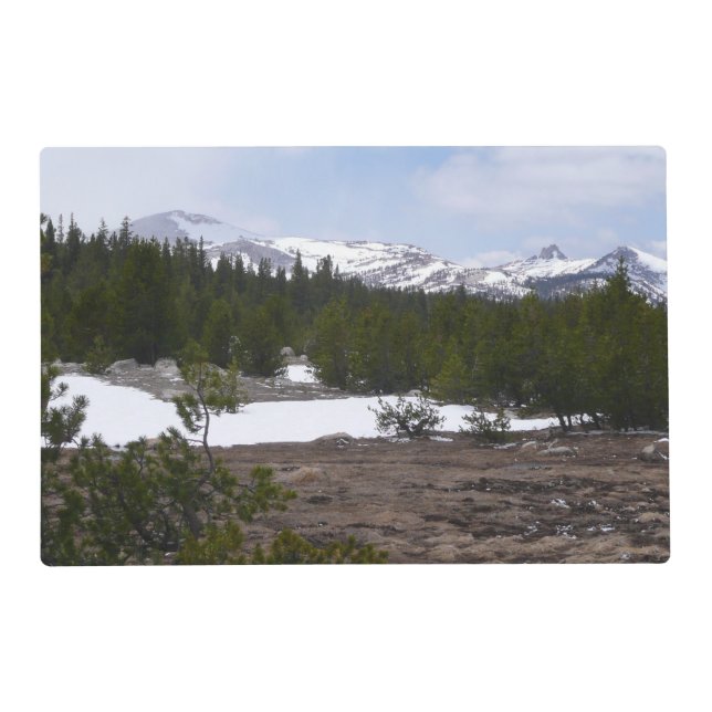 Sierra Nevada Mountains and Snow at Yosemite Placemat (Front)