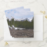 Sierra Nevada Mountains and Snow at Yosemite Pocket Folder