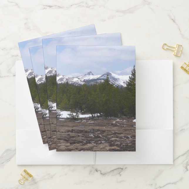Sierra Nevada Mountains and Snow at Yosemite Pocket Folder (In Situ)