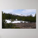 Sierra Nevada Mountains and Snow at Yosemite Poster