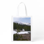 Sierra Nevada Mountains and Snow at Yosemite Reusable Grocery Bag