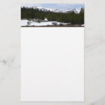Sierra Nevada Mountains and Snow at Yosemite Stationery