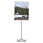 Sierra Nevada Mountains and Snow at Yosemite Table Lamp