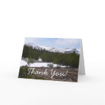 Sierra Nevada Mountains and Snow at Yosemite Thank You Card