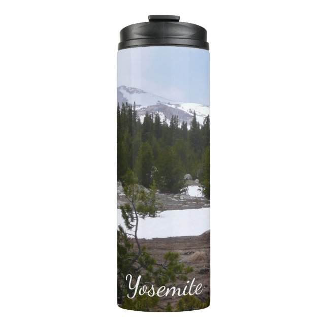 Sierra Nevada Mountains and Snow at Yosemite Thermal Tumbler (Front)