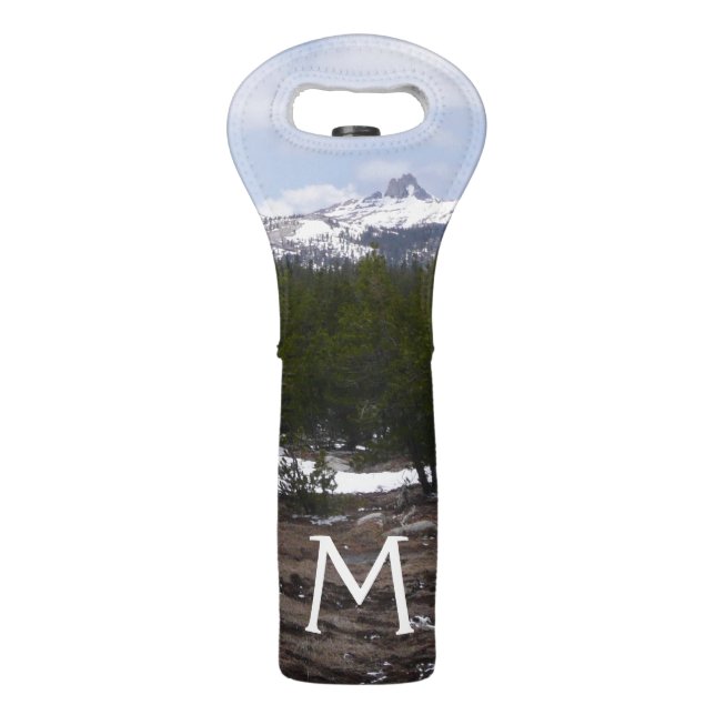 Sierra Nevada Mountains and Snow at Yosemite Wine Bag (Front)