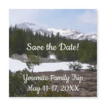 Sierra Nevada Mountains and Snow Save the Date