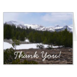 Sierra Nevada Mountains and Snow Thank You Card