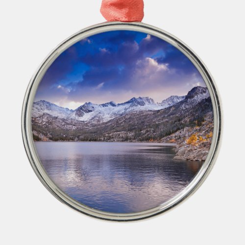 Sierra Nevada Mountains Autumn CA Metal Ornament