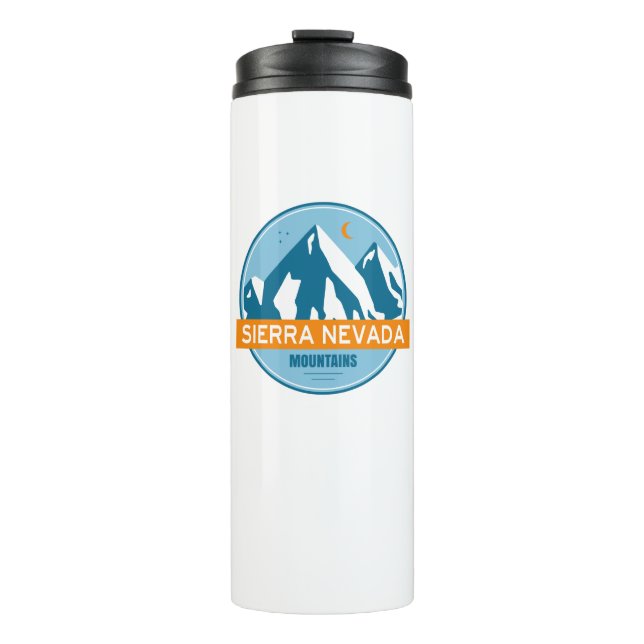 Sierra Nevada Mountains California Thermal Tumbler (Front)