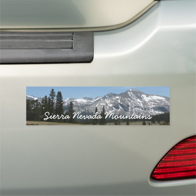 Sierra Nevada Mountains I from Yosemite Car Magnet (In Situ)