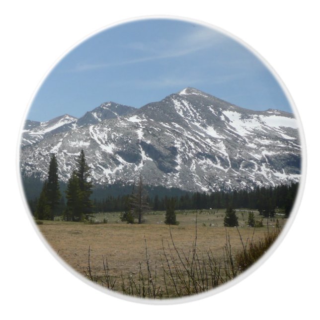 Sierra Nevada Mountains I from Yosemite Ceramic Knob (Front)