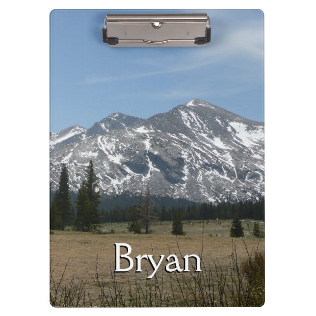 Sierra Nevada Mountains I from Yosemite Clipboard (Front)