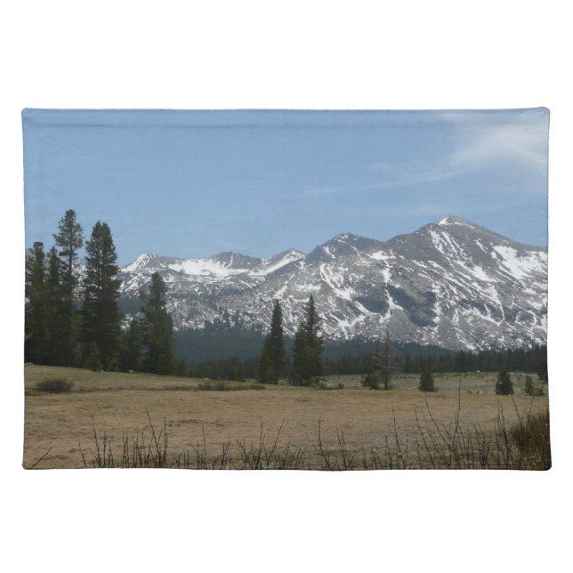 Sierra Nevada Mountains I from Yosemite Cloth Placemat (Front)