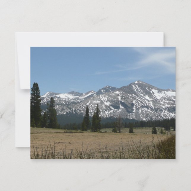 Sierra Nevada Mountains I from Yosemite Holiday Card (Front)