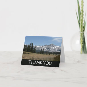 Sierra Nevada Mountains I from Yosemite Letterpress Thank You Card