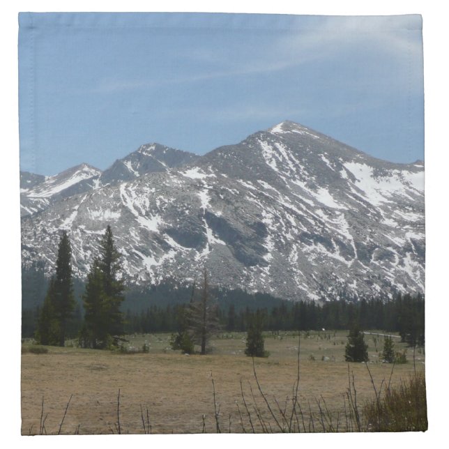 Sierra Nevada Mountains I from Yosemite Napkin (Front)