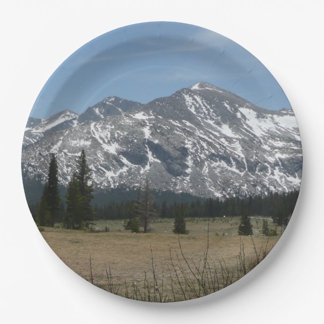Sierra Nevada Mountains I from Yosemite Paper Plates (Front)