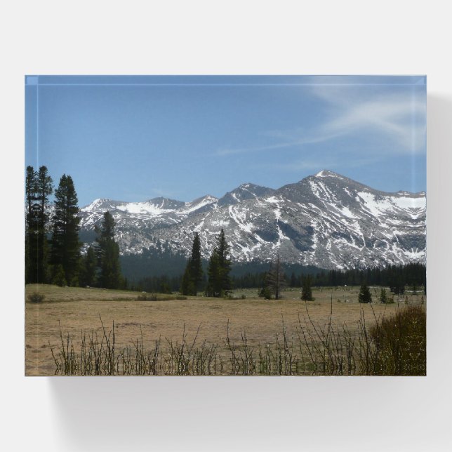 Sierra Nevada Mountains I from Yosemite Paperweight (Front)