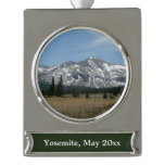 Sierra Nevada Mountains I from Yosemite Silver Plated Banner Ornament