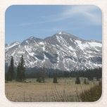Sierra Nevada Mountains I from Yosemite Square Paper Coaster