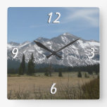 Sierra Nevada Mountains I from Yosemite Square Wall Clock