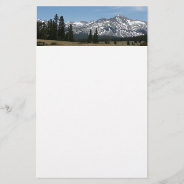 Sierra Nevada Mountains I from Yosemite Stationery (Front)