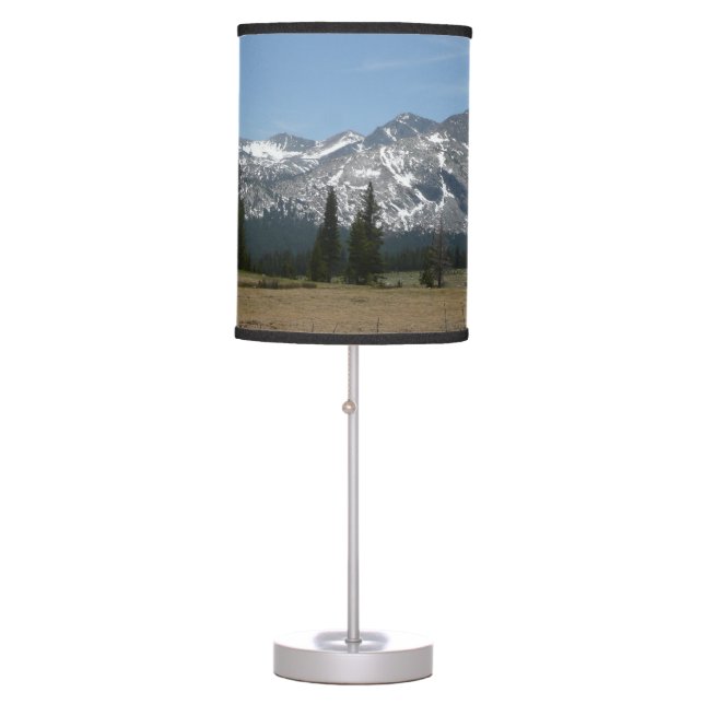 Sierra Nevada Mountains I from Yosemite Table Lamp (Front)
