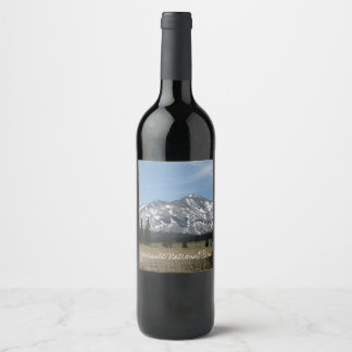 Sierra Nevada Mountains I from Yosemite Wine Label
