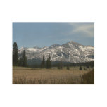 Sierra Nevada Mountains I from Yosemite Wood Poster