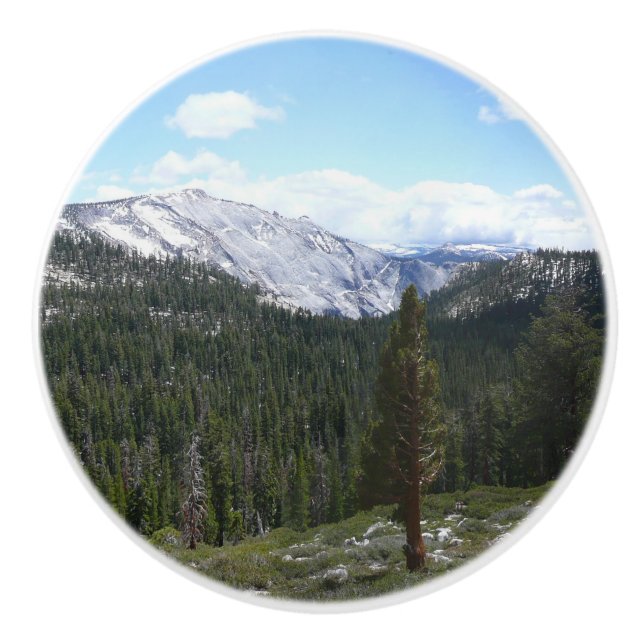 Sierra Nevada Mountains II from Yosemite Ceramic Knob (Front)