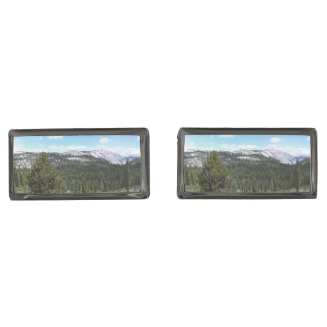 Sierra Nevada Mountains II from Yosemite Cufflinks (Front)