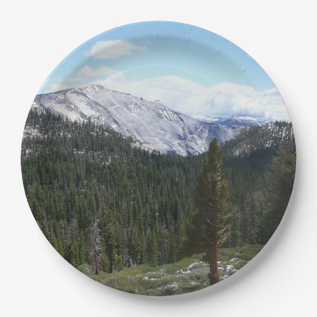 Sierra Nevada Mountains II from Yosemite Paper Plates (Front)