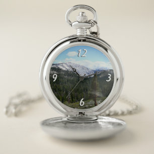 Sierra Nevada Mountains II from Yosemite Pocket Watch