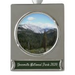 Sierra Nevada Mountains II from Yosemite Silver Plated Banner Ornament