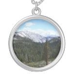 Sierra Nevada Mountains II from Yosemite Silver Plated Necklace
