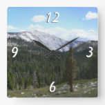 Sierra Nevada Mountains II from Yosemite Square Wall Clock