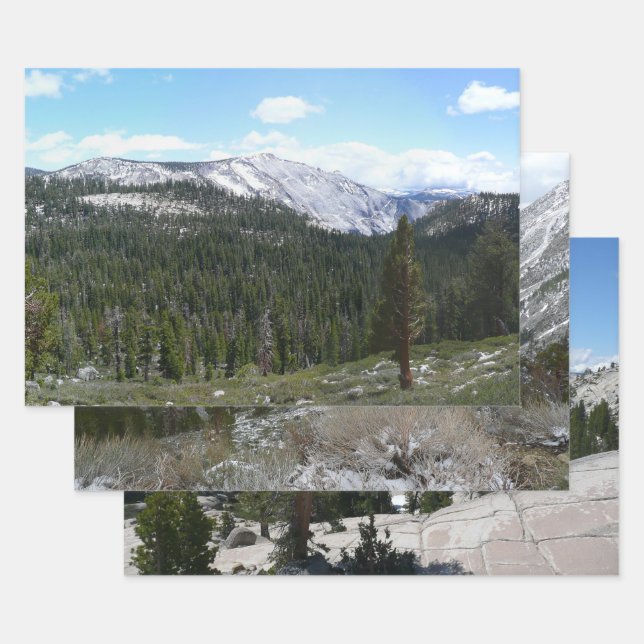 Sierra Nevada Mountains II from Yosemite Wrapping Paper Sheets (Set)