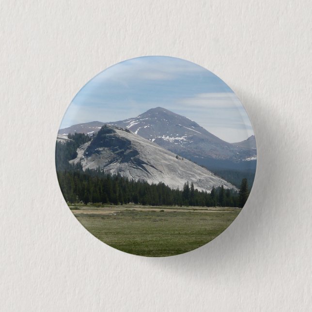 Sierra Nevada Mountains III Yosemite National Park Pinback Button (Front)
