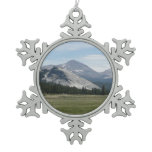 Sierra Nevada Mountains III Yosemite National Park Snowflake Pewter Christmas Ornament