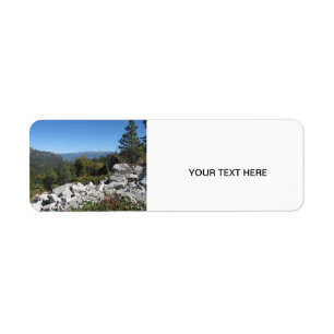 Sierra Nevada Mountains Label